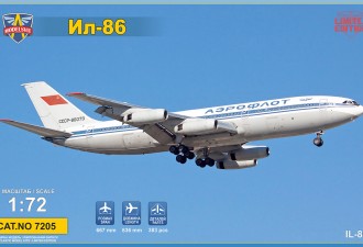 Scale model  Ilyushin IL-86 wide-body airliner