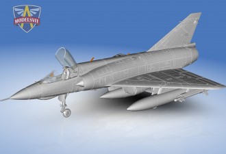 Scale model  Mirage IIIE fighter-bomber