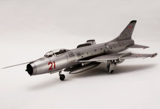 Scale model  Sukhoi Su-7 Soviet fighter