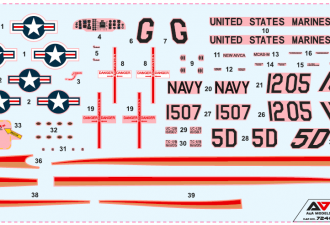 Scale model  UC/TC-12B "Huron" (U.S. NAVY/ U.S. Marine Corp.)