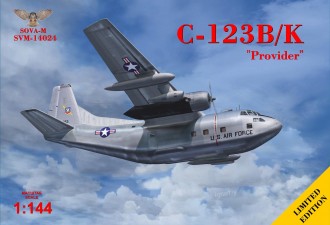 Scale model  C-123B/K "Provider" military transporter