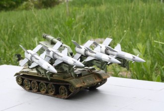 Scale model  SA-3 “GOA”(S-125 M “Neva-SC”) missile system on T-55 chassis