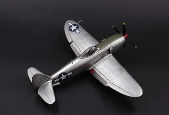 Scale model  XP-72 experim.fighter (four-bladed prop.)
