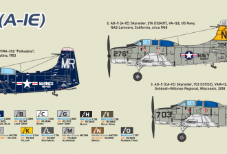 Макети  A-1E "SkyRaider" attack aircraft (US NAVY)