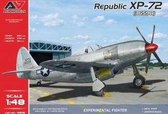 Scale model  XP-72 experim.fighter (four-bladed prop.)