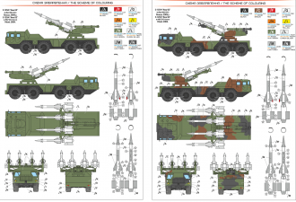 Макети  S-125 "Neva-SC" missile on MAZ-543 chassis