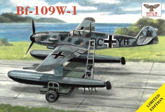 Scale model  Messerschmitt Bf.109W-2 + beach trolley